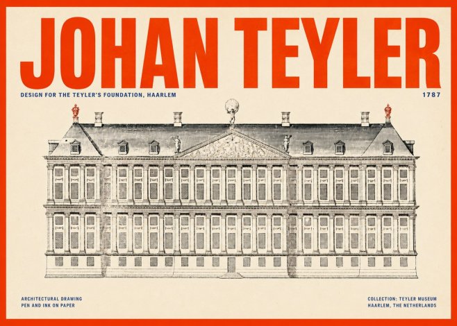 Johan Teyler Haarlem Town Hall - Elevation - 1778 No6 - Poster