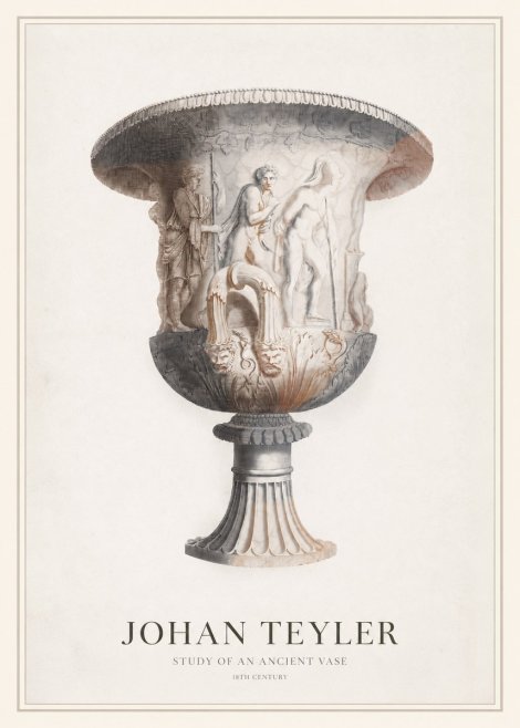 Johan Teyler Study of an Ancient Vase No1 - Poster