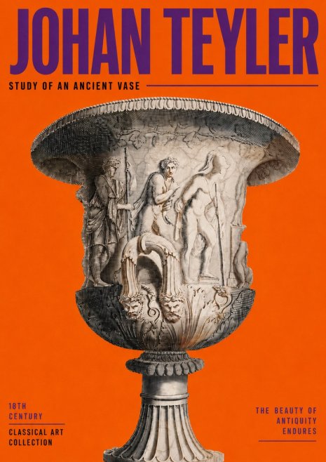 Johan Teyler Study of an Ancient Vase No3 - Poster