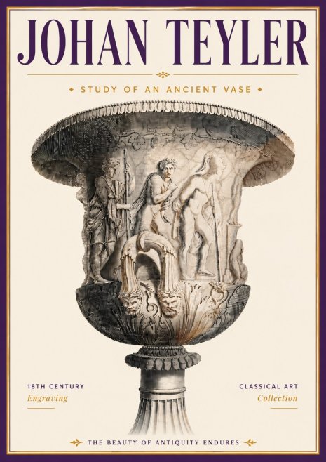 Johan Teyler Study of an Ancient Vase No6 - Poster
