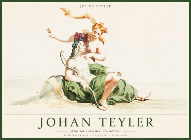 Johan Teyler Study for a Classical Composition No1 - Poster