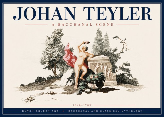 Johan Teyler A Bacchanal Scene No6 - Poster