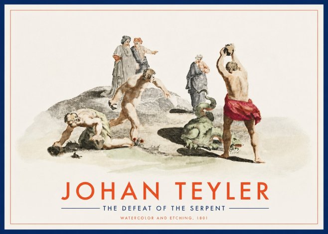 Johan Teyler Study of Ulysses and Polyphemus No3 - Poster