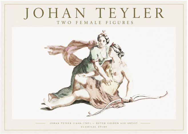 Johan Teyler Diana and Her Companion No6 - Poster