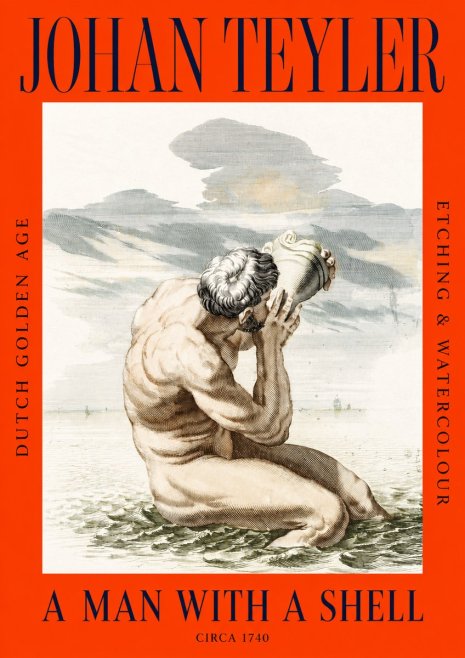 Johan Teyler A Man with a Shell No2 - Poster