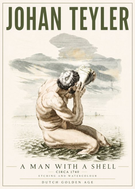 Johan Teyler A Man with a Shell No4 - Poster