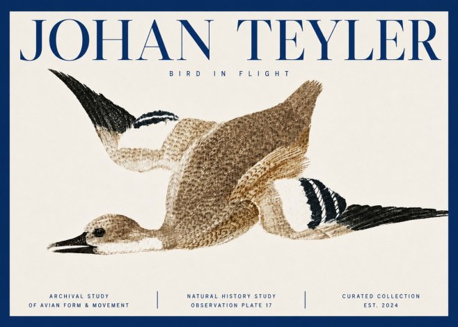 Johan Teyler Bird in Flight II No3 - Poster