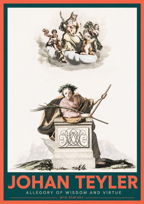 Johan Teyler Allegory of Wisdom and Virtue No2 - Poster