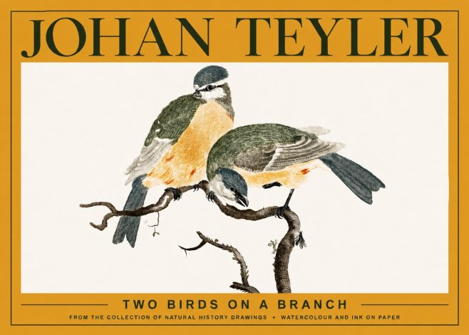 Johan Teyler Two Birds on a Branch No3 - Poster