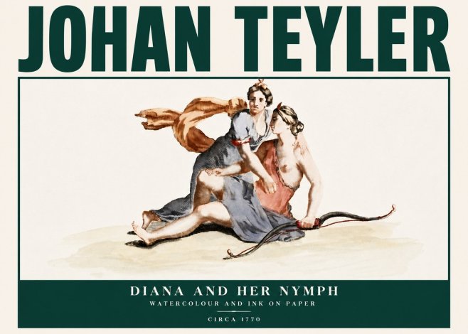 Johan Teyler Diana and Her Nymph No4 - Poster