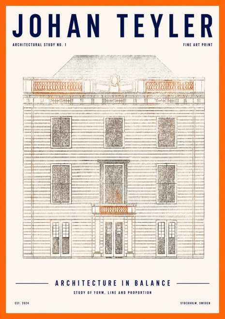 Johan Teyler Architectural Study No. 1 II No2 - Poster