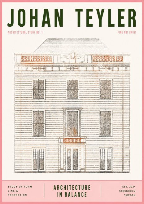 Johan Teyler Architectural Study No. 1 II No3 - Poster