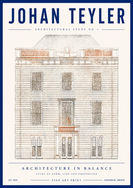 Johan Teyler Architectural Study No. 1 II No4 - Poster