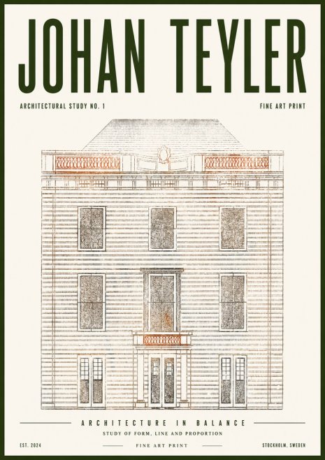 Johan Teyler Architectural Study No. 1 II No5 - Poster