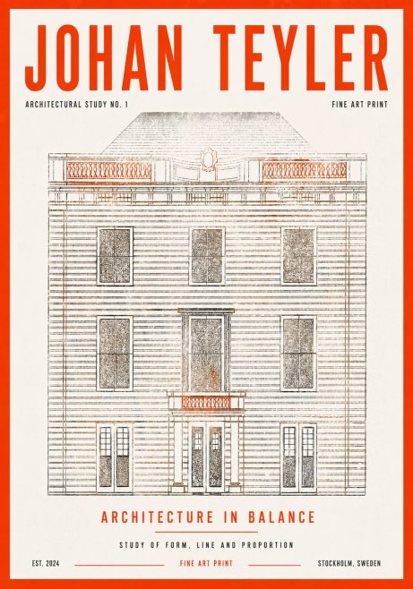 Johan Teyler Architectural Study No. 1 II No6 - Poster