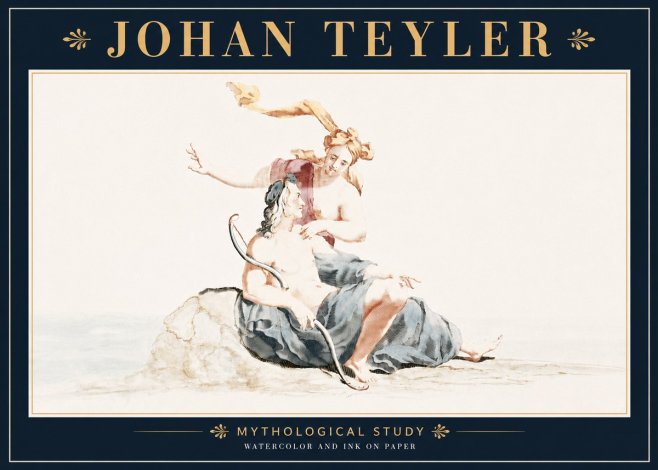 Johan Teyler Mythological Study No5 - Poster