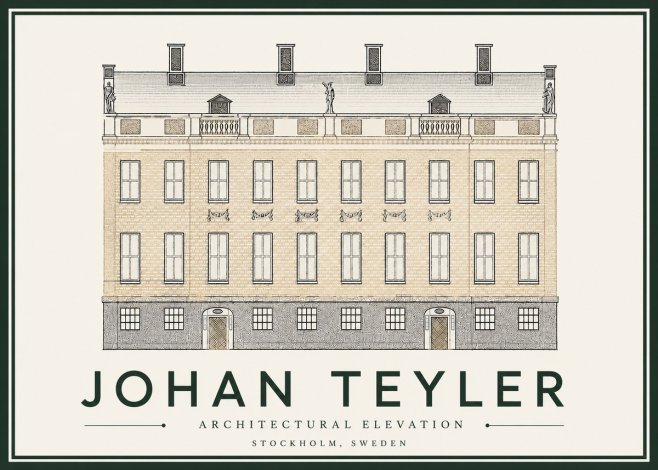 Johan Teyler Architectural Elevation No4 - Poster
