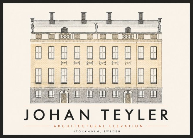 Johan Teyler Architectural Elevation No6 - Poster