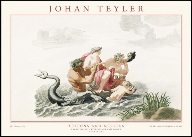 Johan Teyler Tritons and Nereids No1 - Poster