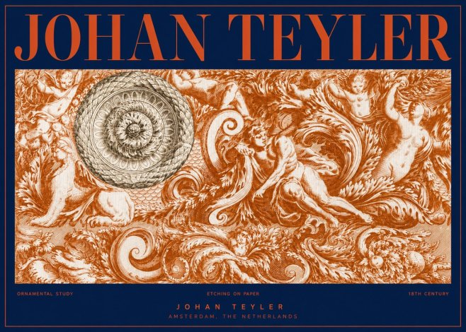 Johan Teyler Ornamental Study No2 - Poster