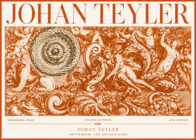 Johan Teyler Ornamental Study No4 - Poster