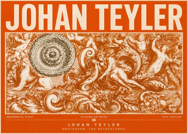 Johan Teyler Ornamental Study No6 - Poster