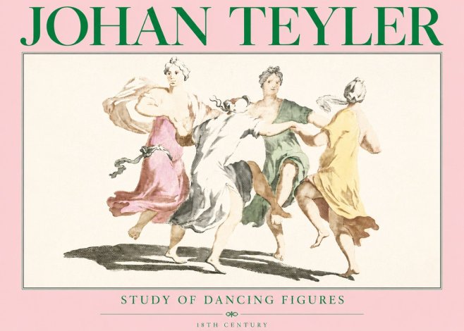 Johan Teyler Study of Dancing Figures No3 - Poster