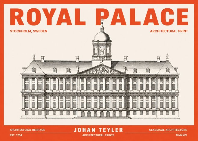 Johan Teyler Royal Palace No3 - Poster