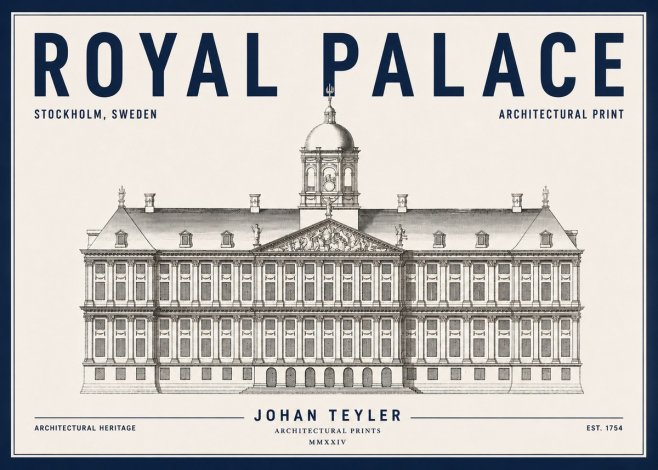 Johan Teyler Royal Palace No4 - Poster