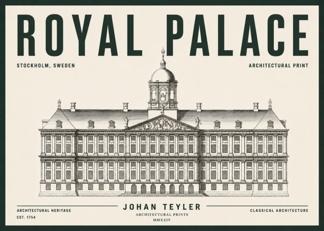 Johan Teyler Royal Palace No5 - Poster