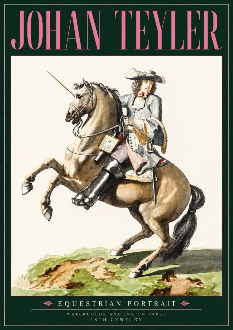 Johan Teyler Equestrian Portrait No3 - Poster