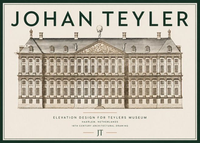 Johan Teyler Elevation Design for Teylers Museum, Haarlem No4 - Poster