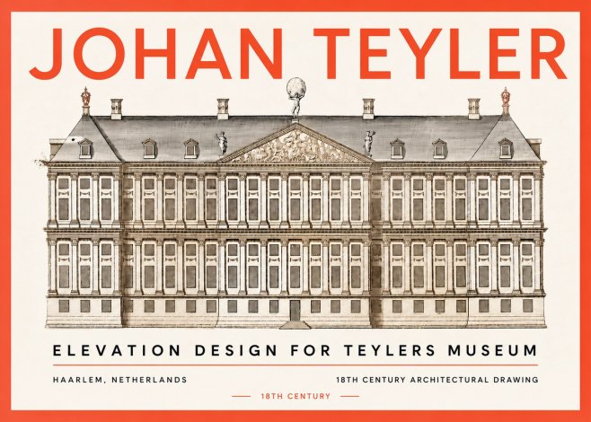 Johan Teyler Elevation Design for Teylers Museum, Haarlem No5 - Poster