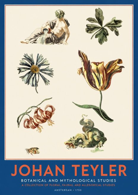 Johan Teyler Botanical and Mythological Studies No2 - Poster