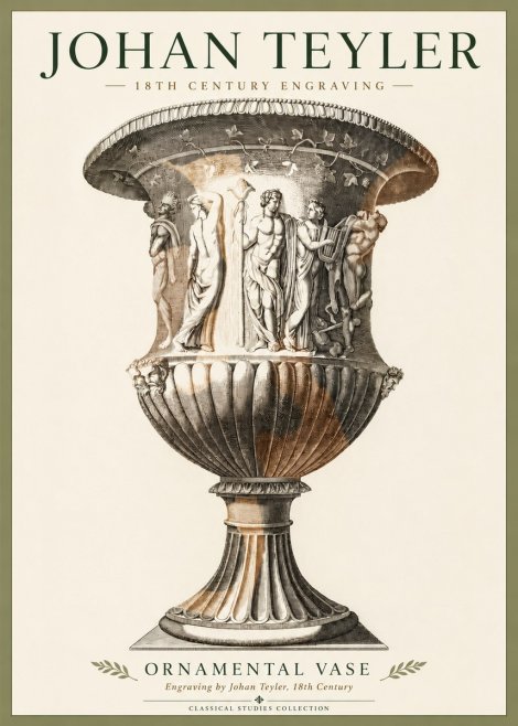 Johan Teyler Ornamental Vase II No4 - Poster