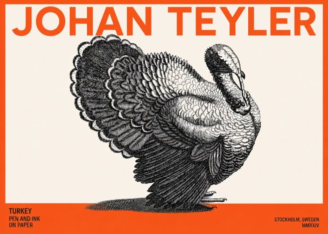 Johan Teyler Turkey No3 - Poster