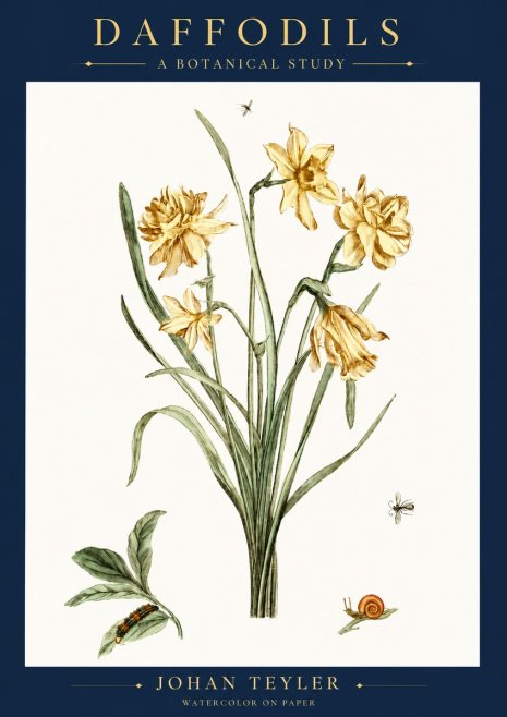 Johan Teyler Daffodils No6 - Poster