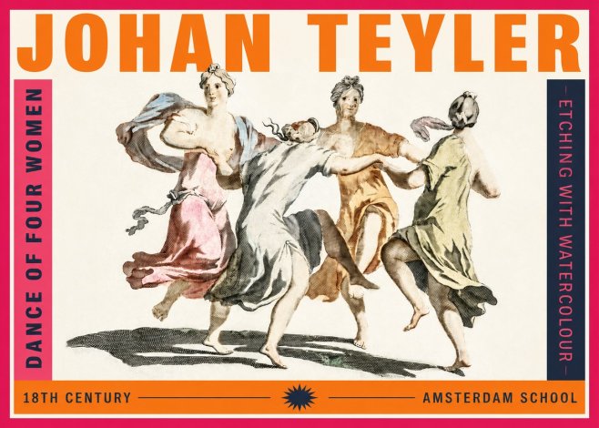 Johan Teyler Dance of Four Women No2 - Poster