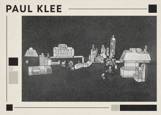 Paul Klee Architectural Forms No1 - Poster