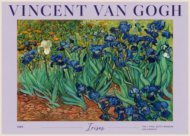 Van Gogh Irises I No2 - Poster