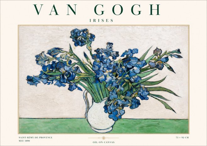 Van Gogh Irises II No3 - Poster