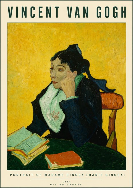 Van Gogh Portrait of Madame Ginoux (Marie Ginoux) No4 - Poster