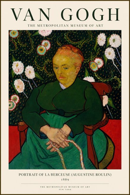 Van Gogh Portrait of La Berceuse (Augustine Roulin) No1 - Poster
