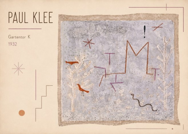 Paul Klee Gartentor K No1 - Poster
