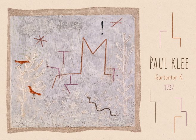 Paul Klee Gartentor K No3 - Poster