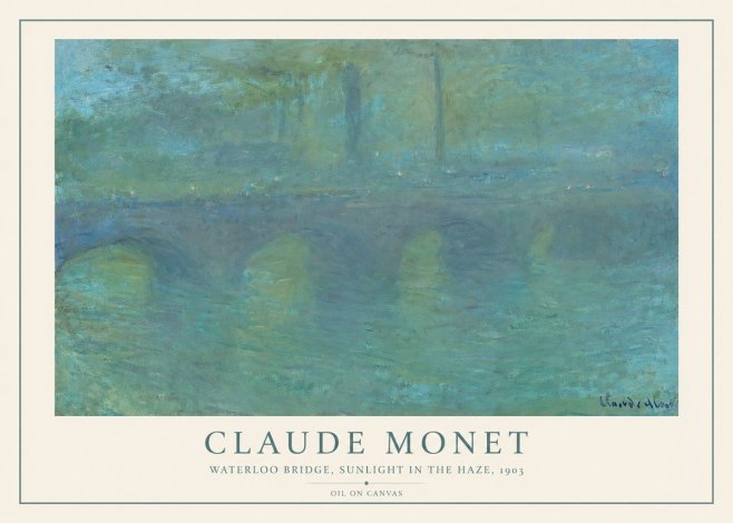 Monet Waterloo Bridge, Sunlight in the Haze, 1903 No2 - Poster