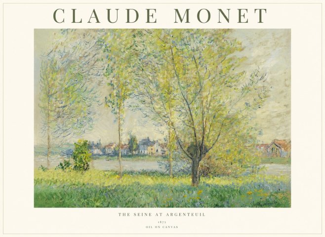 Monet The Seine at Argenteil No1 - Poster