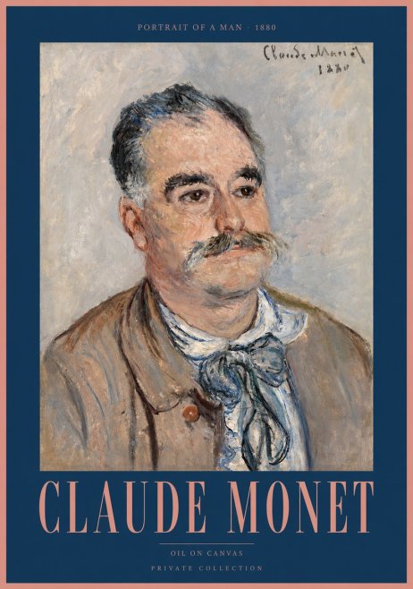 Monet Portrait of a Man No2 - Poster