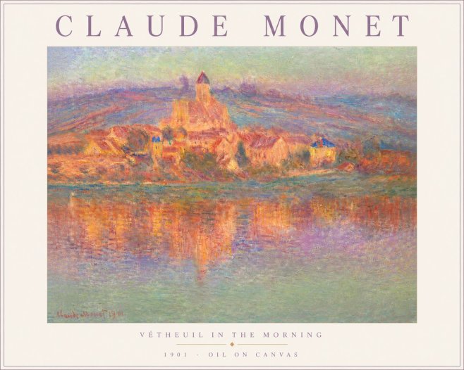 Monet Vétheuil in the Morning No3 - Poster