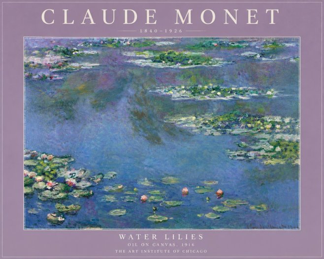 Monet Water Lilies I No5 - Poster